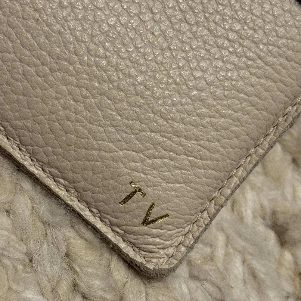 Tablet Folio Case - Cream Leather Sleeve Sheath TV IPad Case